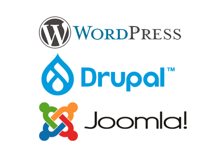 worepress joomla drupal