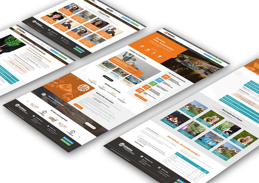 UI/UX site Rennes Pôle Association