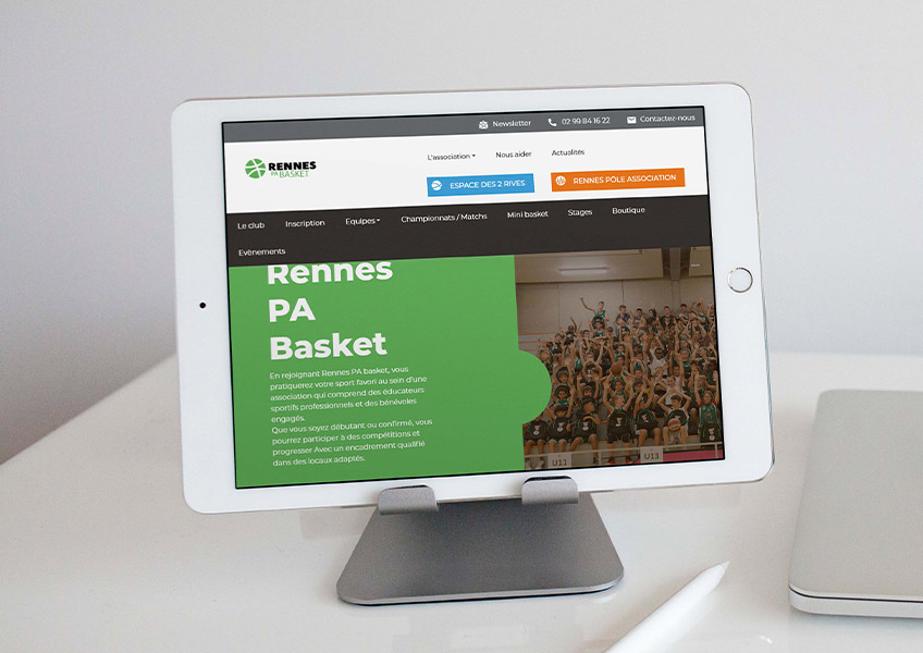 Site responsive Rennes PA Basket